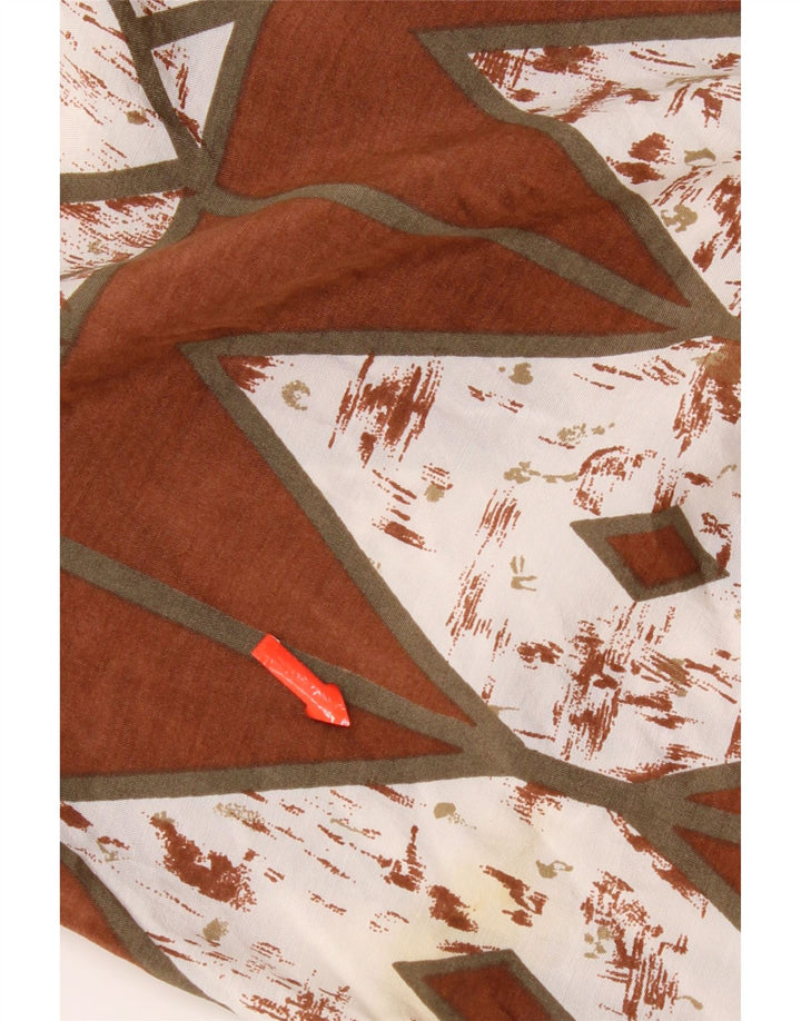 Vintage herreskjorte medium brun geometrisk