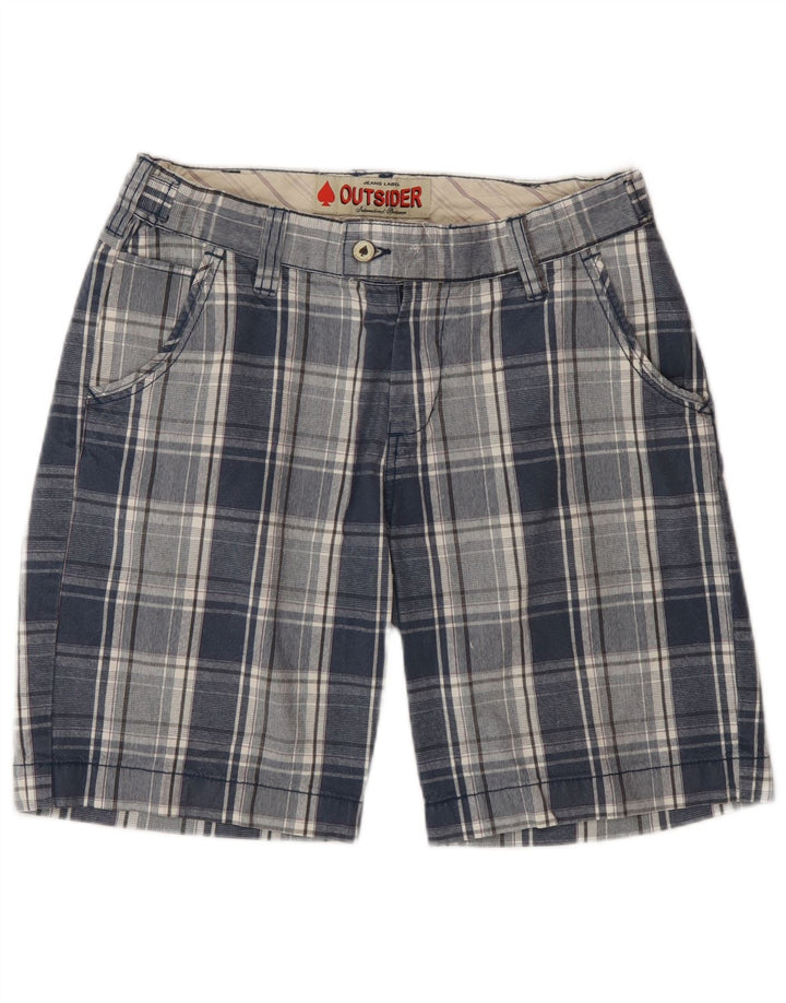 Outsider Herre Chino Shorts W30 Medium Blue Ternet Bomuld