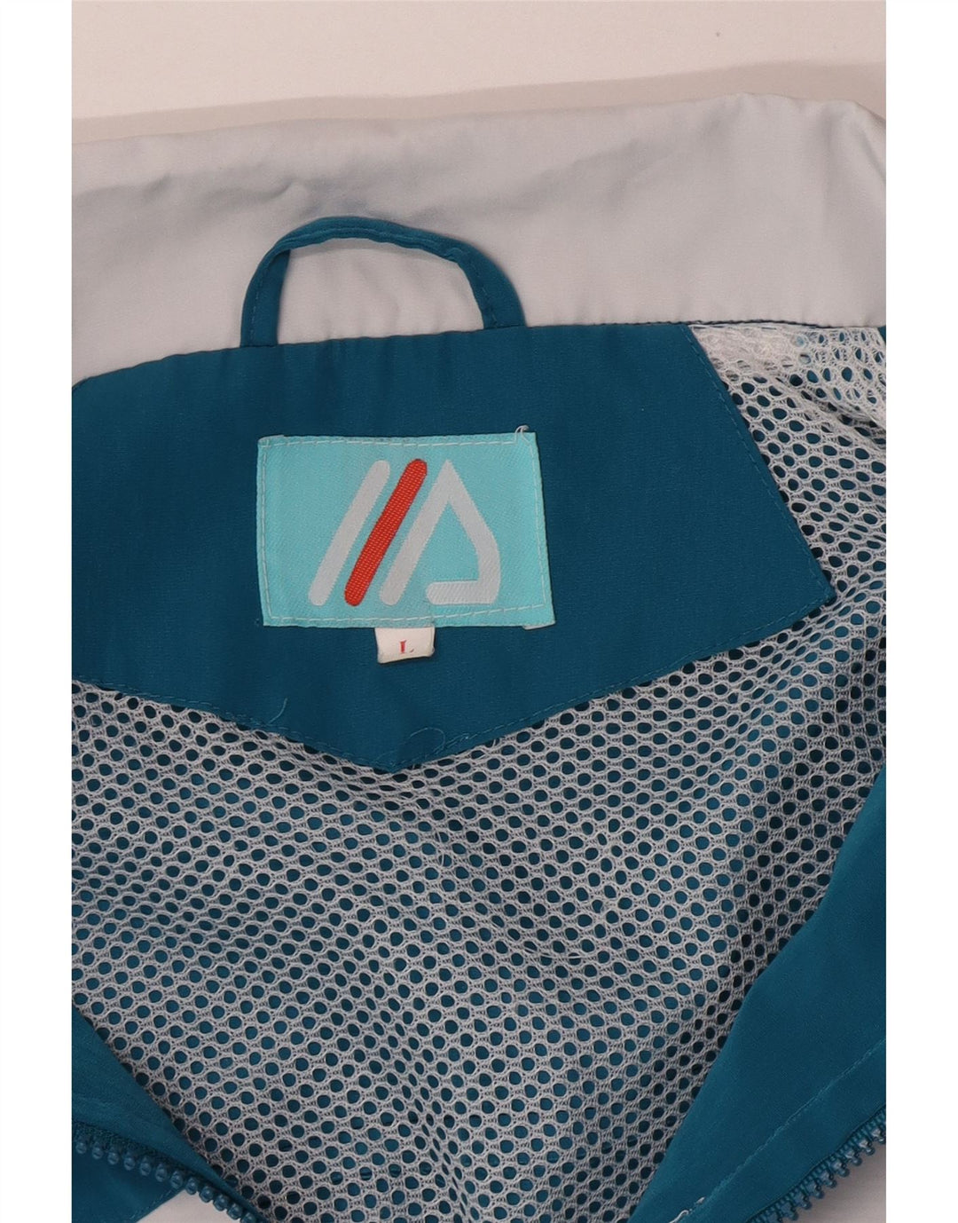 Vintage træningsdragt til mænd, topjakke, stor blå farveblok