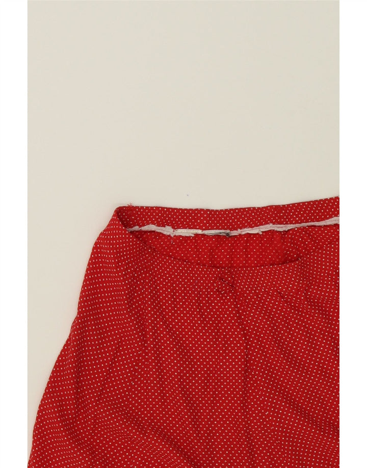 VINTAGE Womens Flared Skirt W30 Medium  Red Flecked Vintage Vintage and Second-Hand Vintage from Messina Hembry 