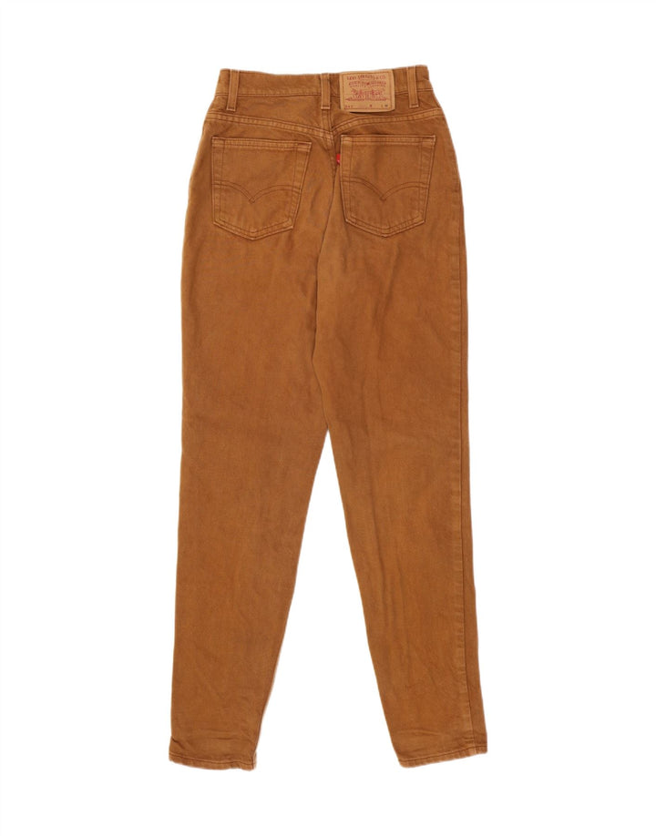 LEVI'S Dame 512 Slim Tapered Jeans Medium W28 L30 Brun Bomuld