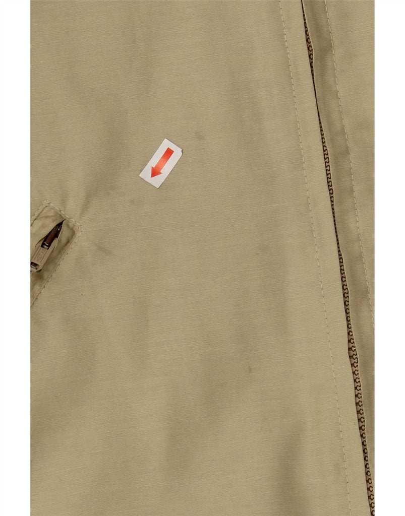 FJALL RAVEN Womens Hooded Bomber Jacket EU 40 Medium Beige Cotton Vintage Fjall Raven and Second-Hand Fjall Raven from Messina Hembry 