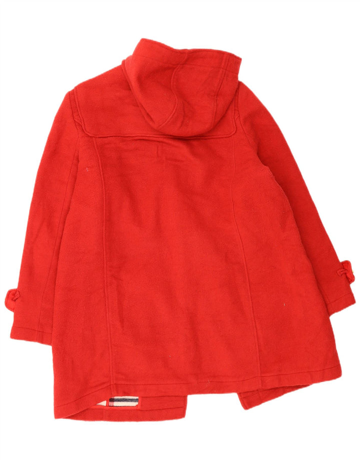 Marks & Spencer Dame Hooded Oversized Duffle Coat UK 18 XL Rød Polyester