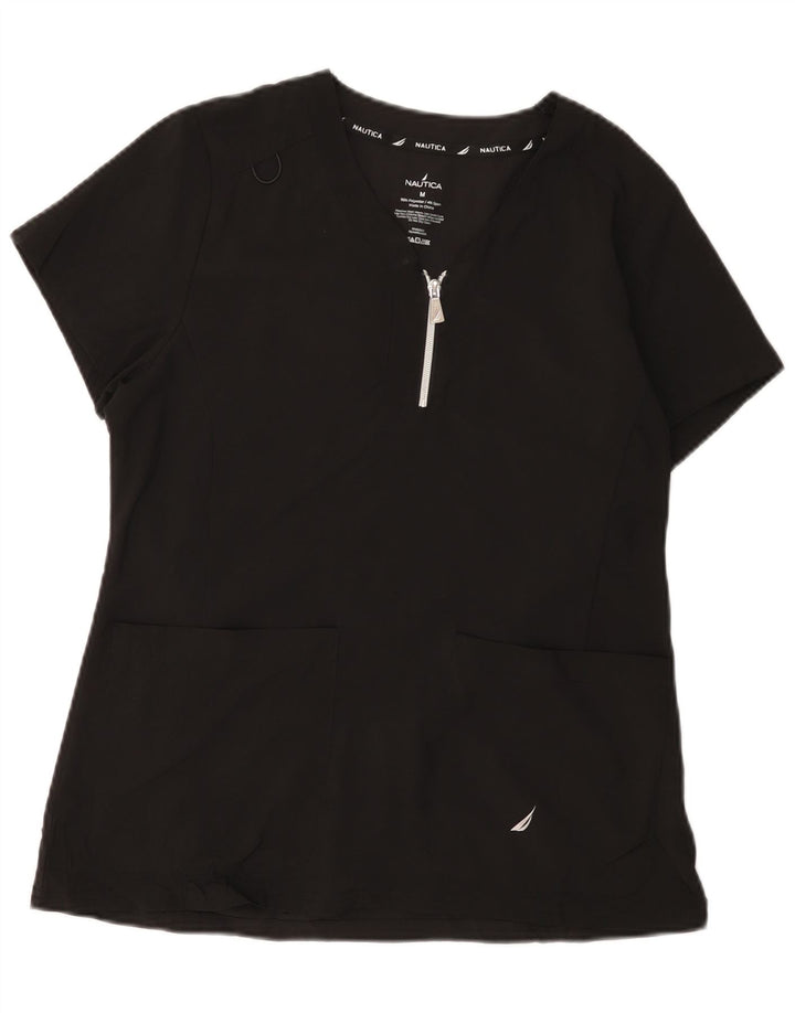 NAUTICA Damebluse Top UK 14 Medium Sort Polyester