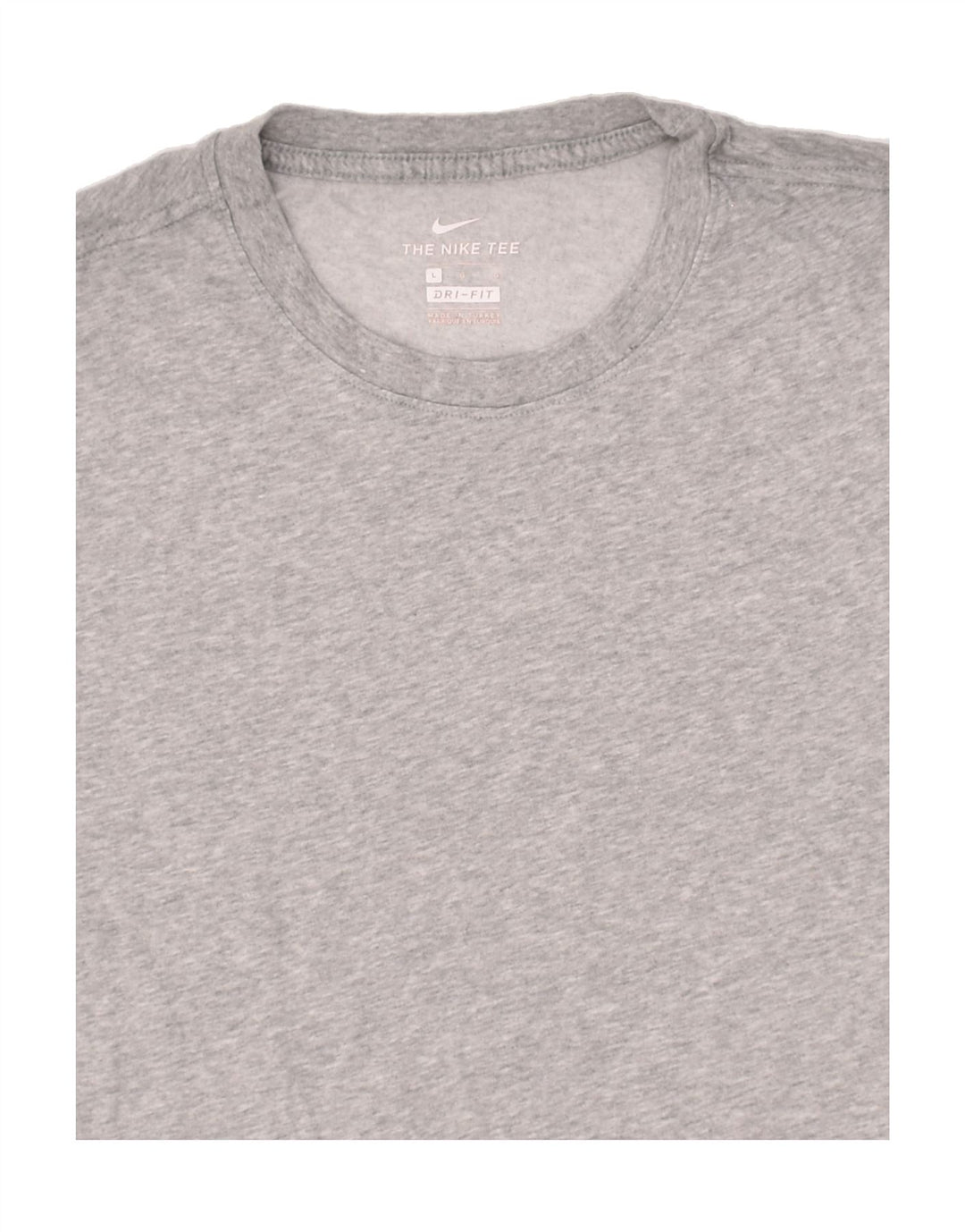 NIKE Mens Dri Fit T-Shirt Top Large Grey Cotton Vintage Nike and Second-Hand Nike from Messina Hembry 