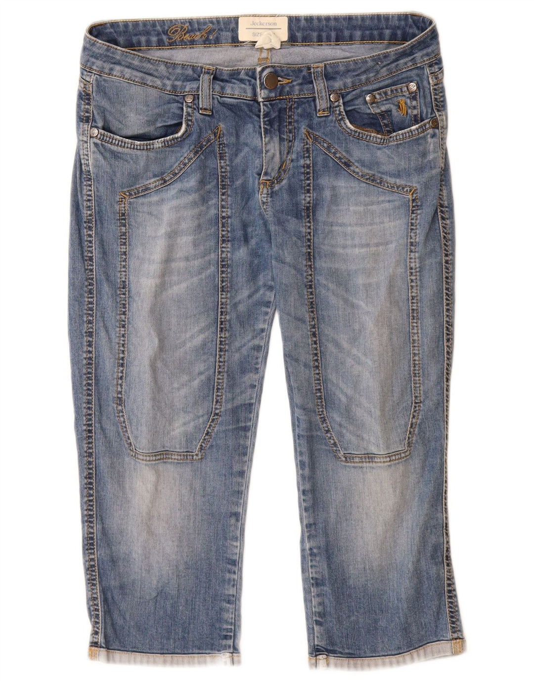 Jeckerson Dame Beach Capri Jeans W28 L19 Blå Bomuld