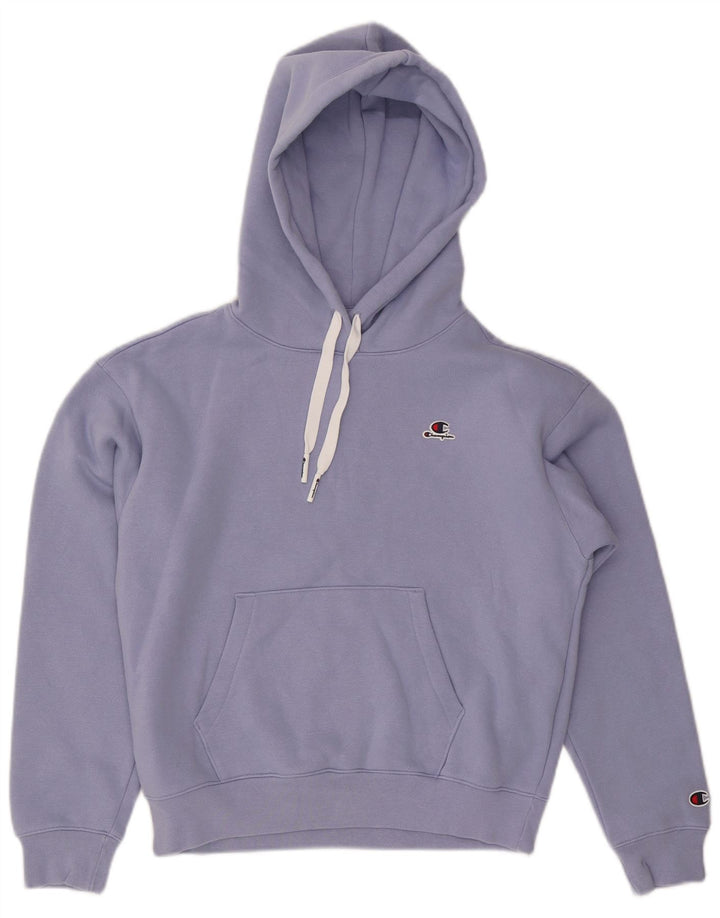 CHAMPION Dame hættetrøje Jumper UK 14 Medium Blue Bomuld