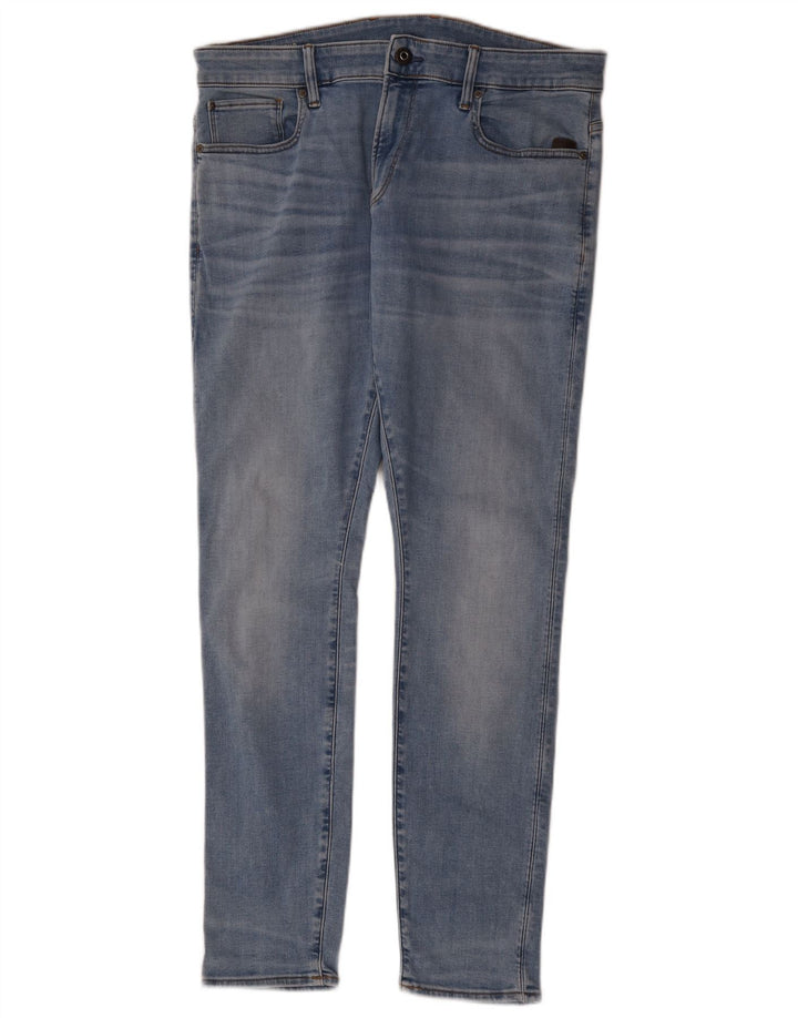 G-Star Herre Skinny Jeans W36 L32 Blå Bomuld