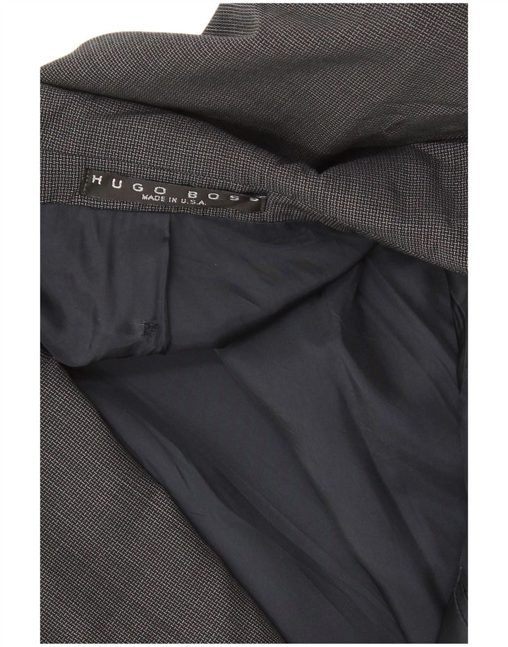 Hugo Boss Herre 2-knaps blazerjakke UK 42 XL Grå Virgin Wool