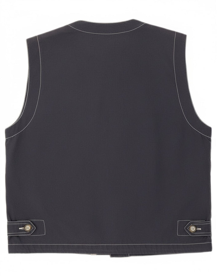 Brugi Herre Utility Gilet UK 40 Large Navy Blue Polyester