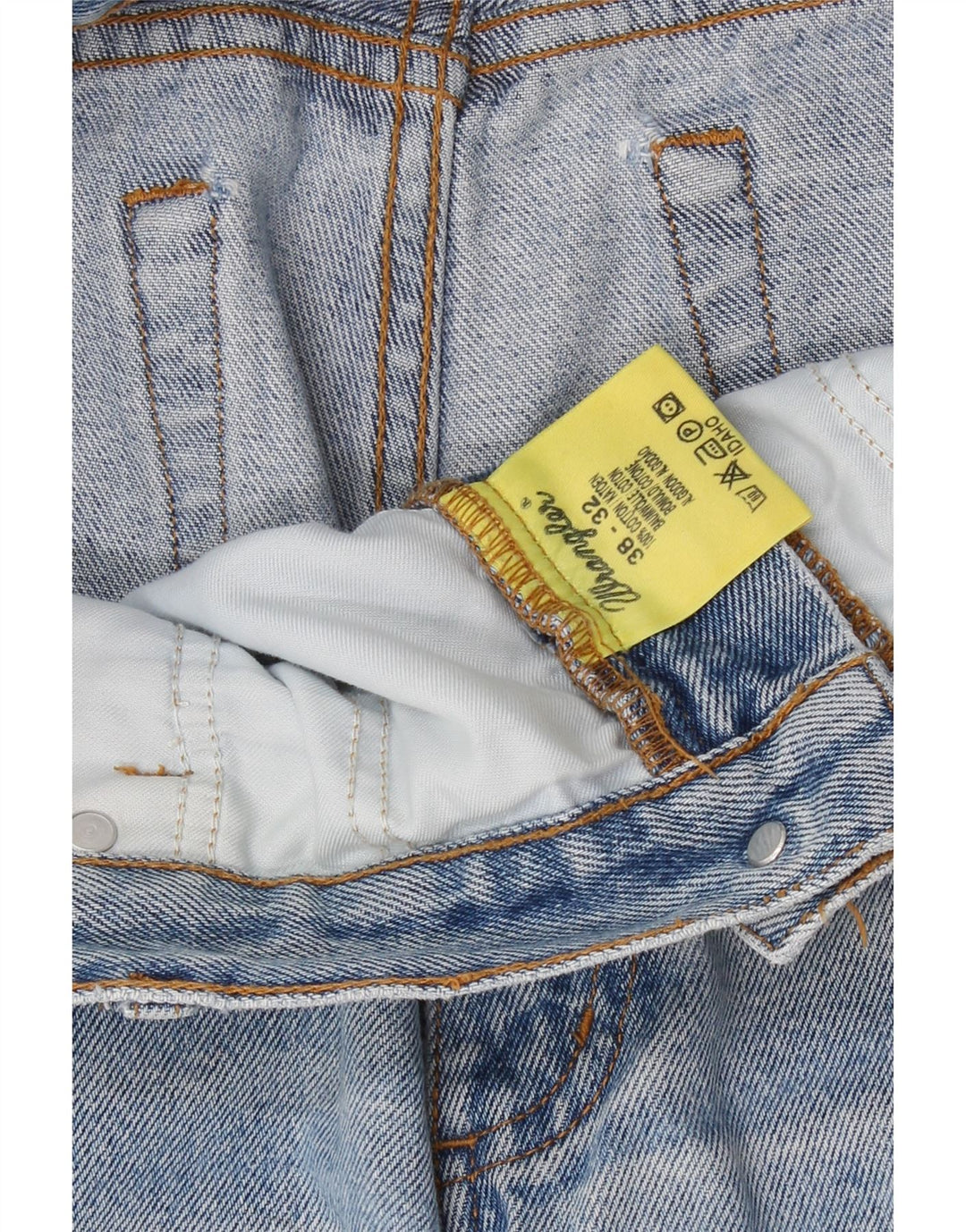 WRANGLER Mens IDAHO Straight Jeans W38 L32 Blue Cotton Vintage Wrangler and Second-Hand Wrangler from Messina Hembry 