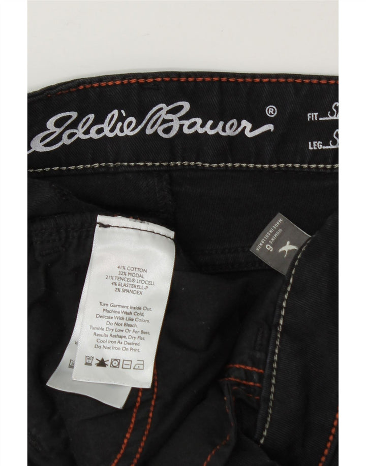 EDDIE BAUER Womens Slim Casual Trousers US 6 Medium W30 L30 Black Vintage Eddie Bauer and Second-Hand Eddie Bauer from Messina Hembry 