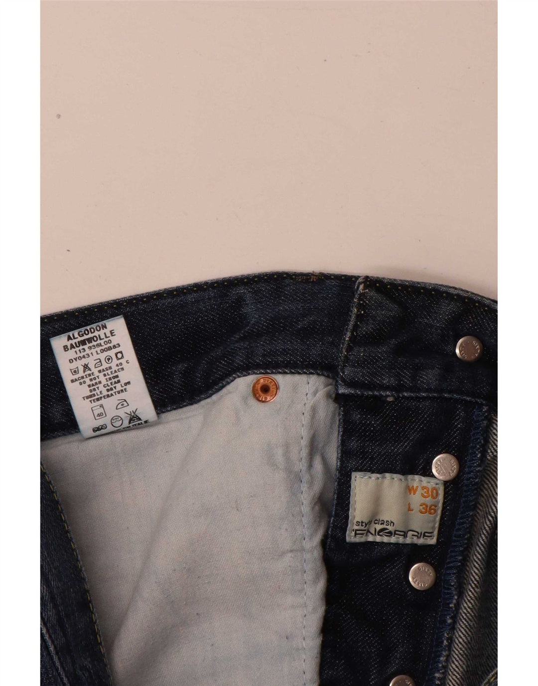Energie Herre Slim Jeans W30 L32 Blå Bomuld