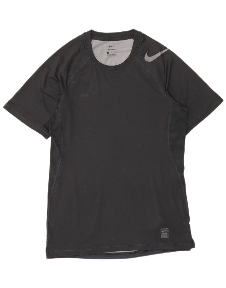 Nike T-shirt top mellem sort polyester til mænd