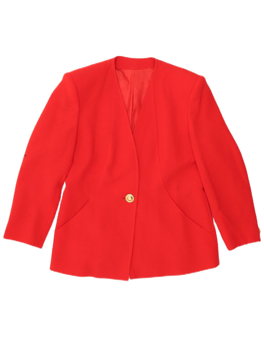 Marina Rinaldi Dame 1 Knap Oversized Blazer Jakke Størrelse 19 Lille Rød