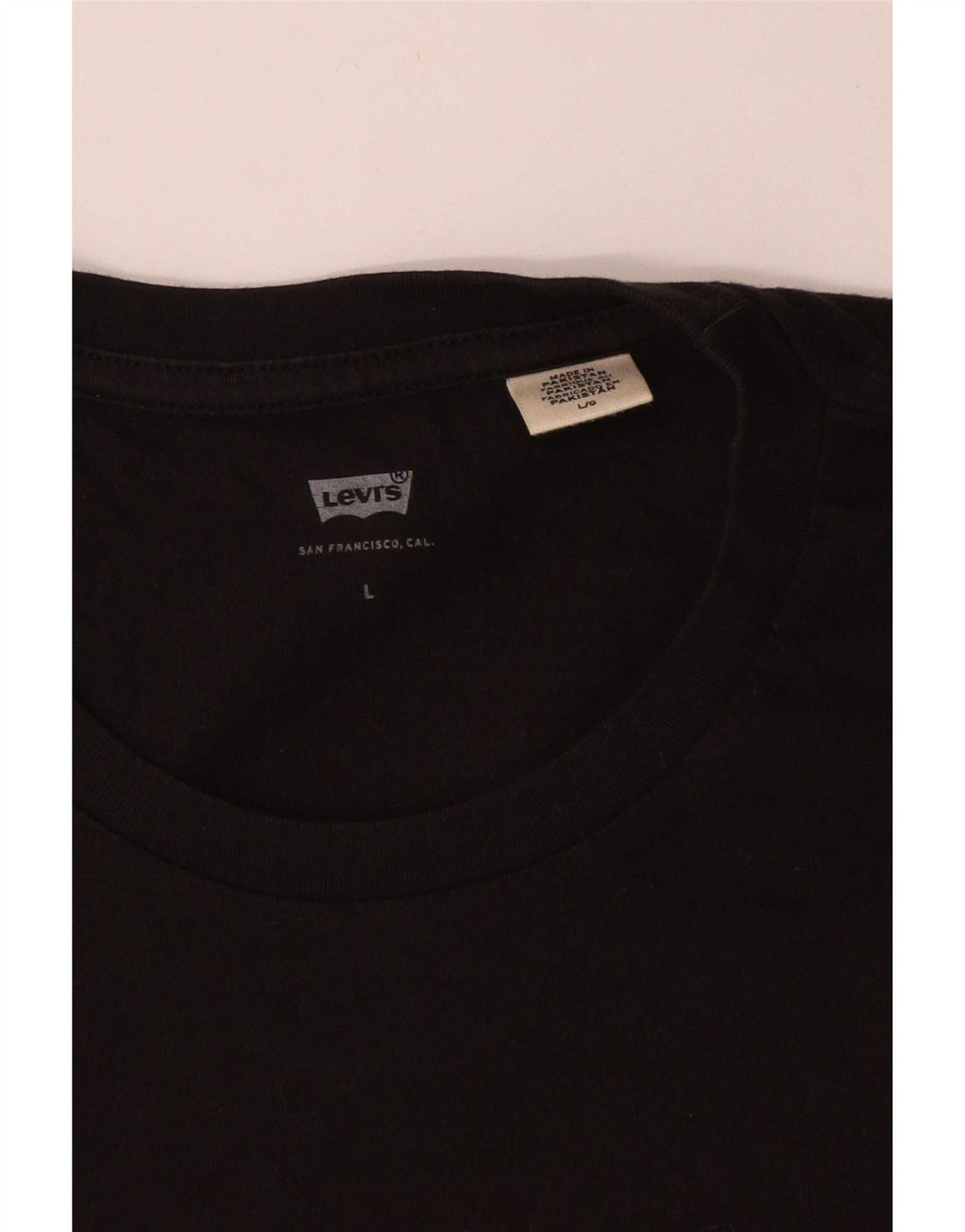Levi's Herre grafisk T-shirt Top Stor sort bomuld