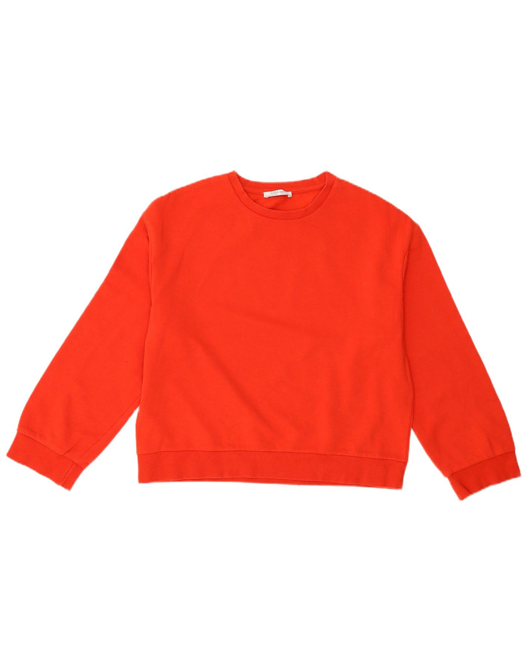 ZARA Dame Sweatshirt Jumper UK 10 Lille Rød