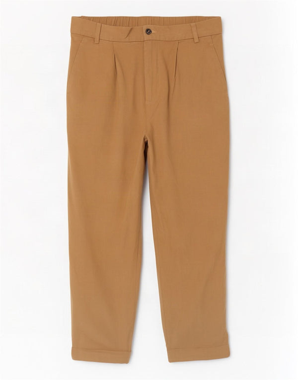 Zara Dame Højtaljet tilspidsede Chinobukser XS W24 L21 Beige