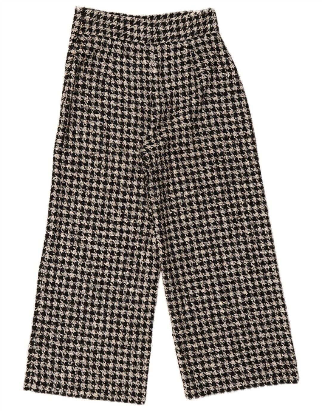 Zara Kvinder Casual Bukser Medium W28 L26 Grå Houndstooth