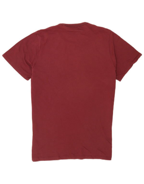 Jack & Jones Herre grafisk T-shirt Top Stor Bourgogne bomuld