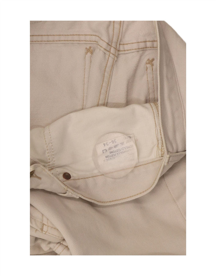 LEE Straight Jeans til mænd W36 L29 Beige Bomuld
