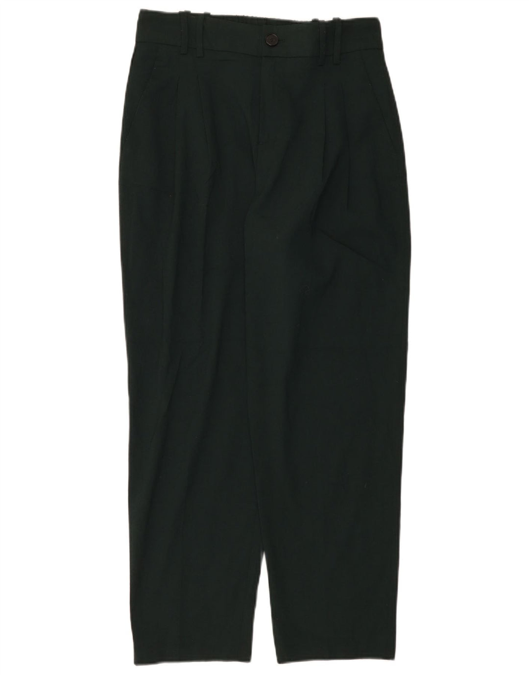 Zara koniske Chinobukser til kvinder Small W25 L25 Grøn polyester