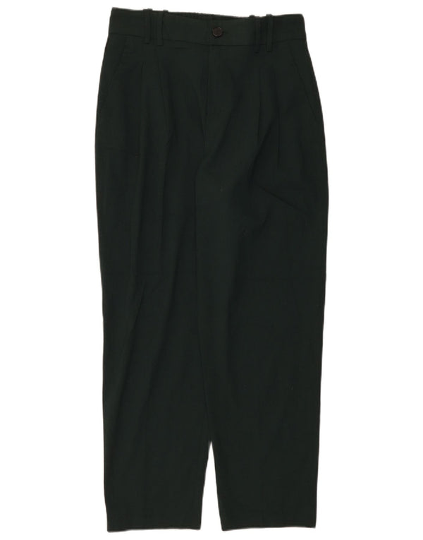 Zara koniske Chinobukser til kvinder Small W25 L25 Grøn polyester