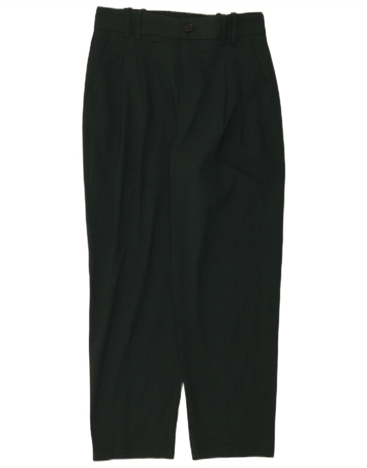 Zara koniske Chinobukser til kvinder Small W25 L25 Grøn polyester