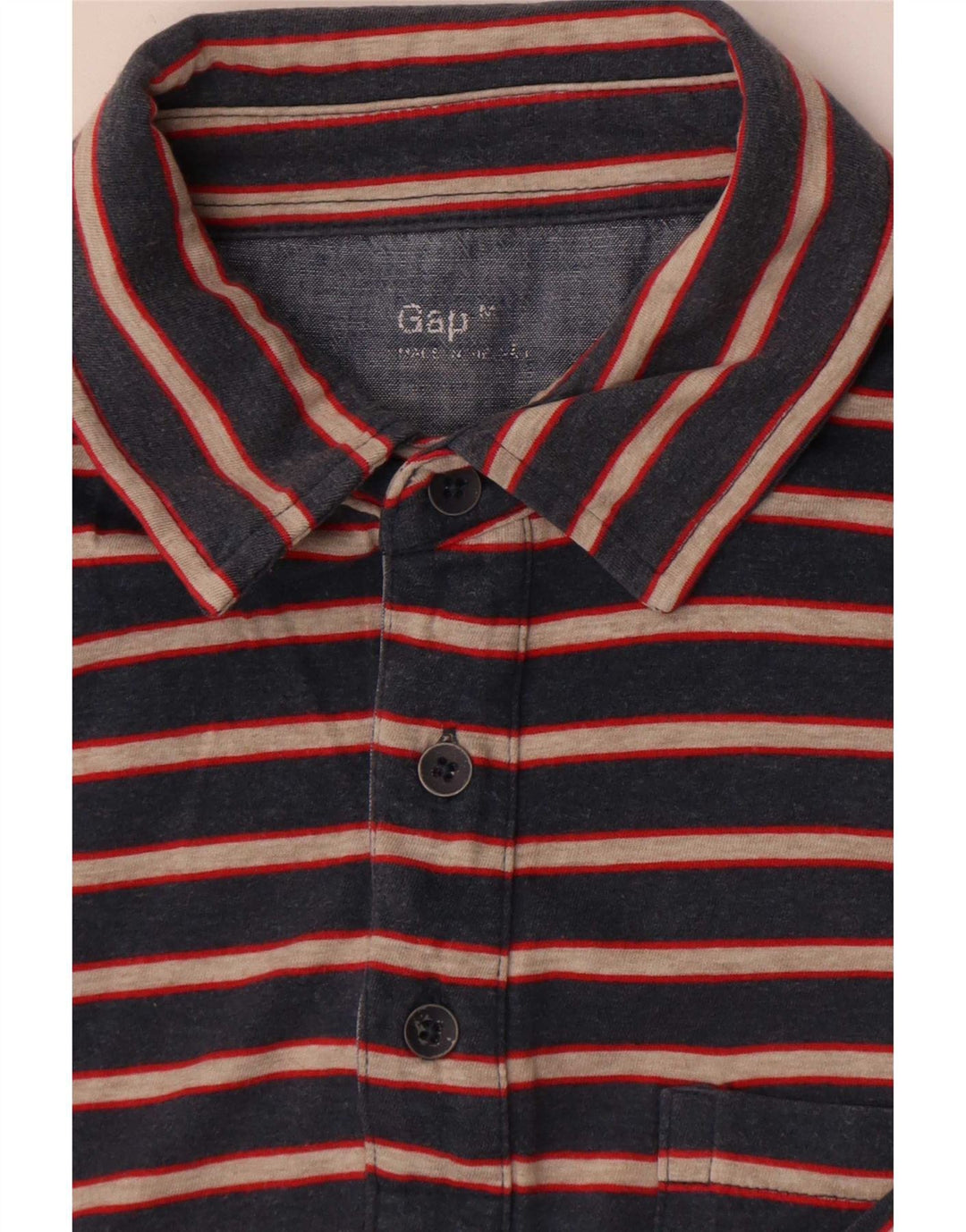 Gap Herre poloshirt Medium Navyblå stribet
