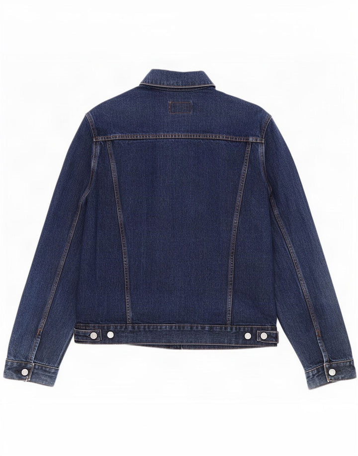 Casucci Herre Keegan Denim Jacket UK 38 Medium Navy Blue