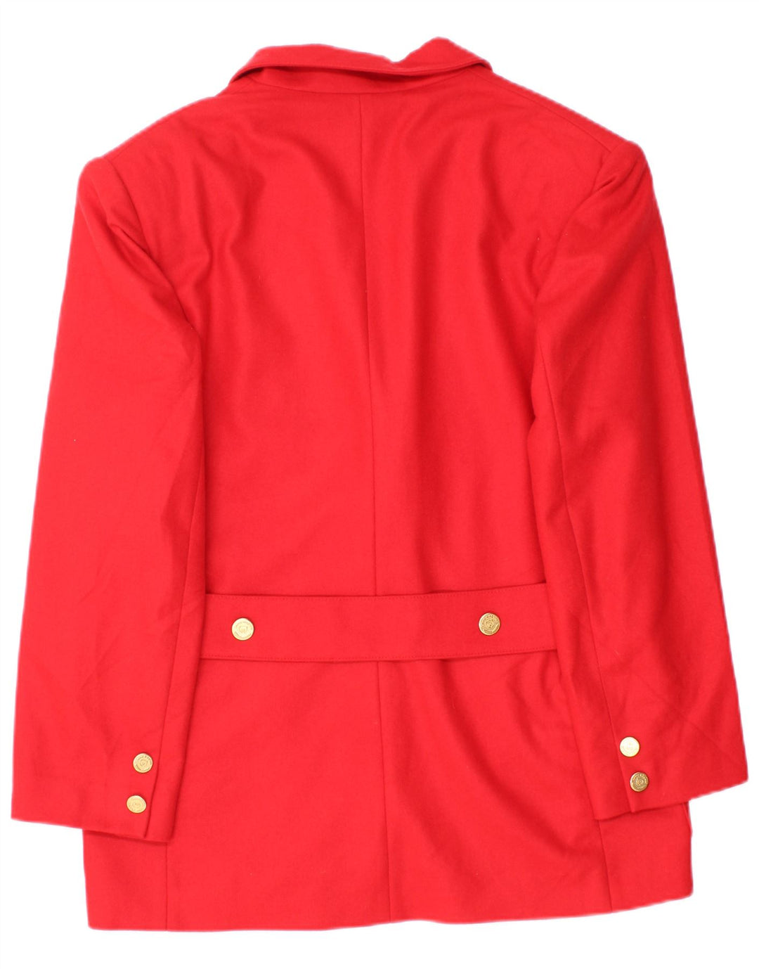 Laura Biagiotti Dame 2 Button Blazer Jacket IT 48 XL Rød Uld