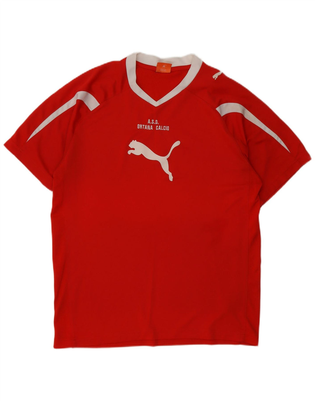 Puma Herre grafisk T-shirt Top Medium Rød Colourblock