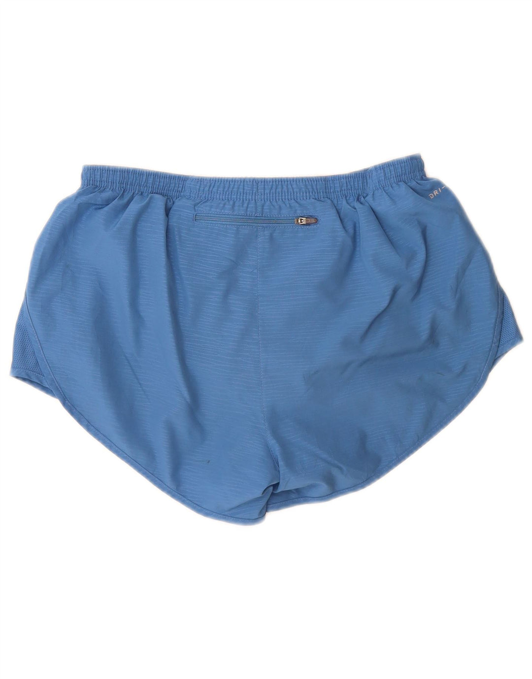 Nike Dame Dri Fit sportsshorts UK 12 Medium Blue Polyester