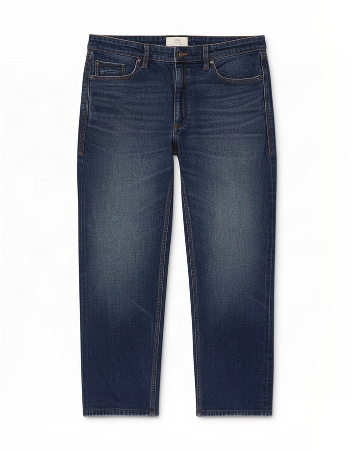 Marks & Spencer Straight Jeans til mænd W36 L27 blå bomuld