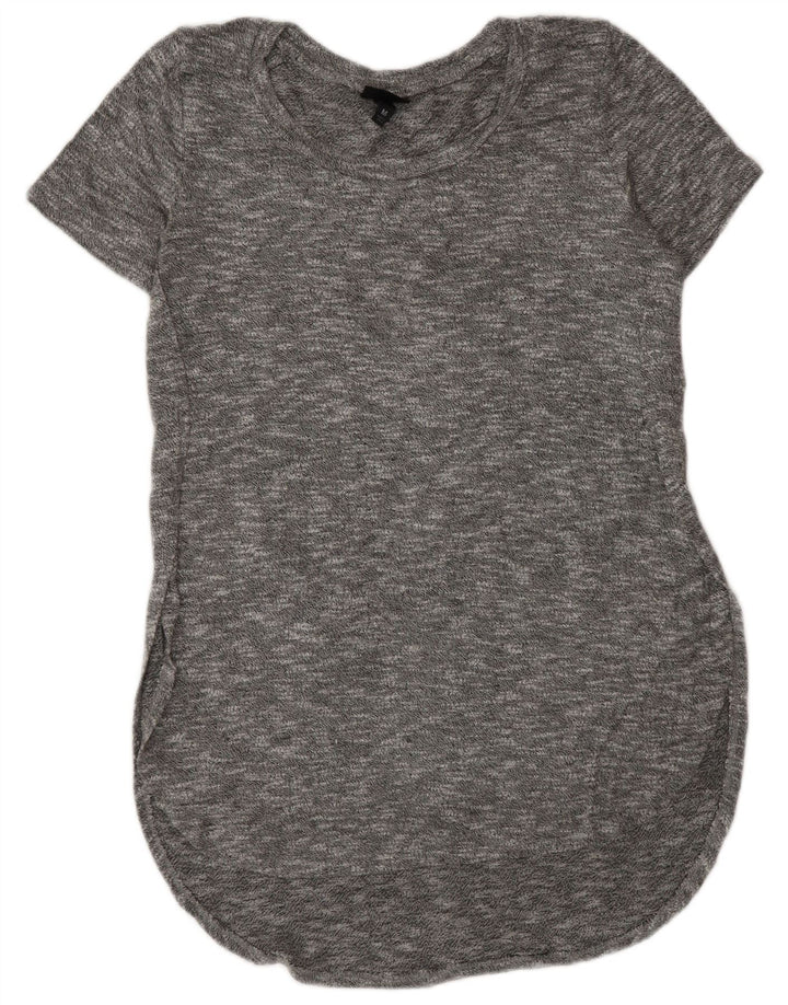 MOSSIMO Dame T-Shirt Kjole UK 14 Medium Grey Flecked Rayon