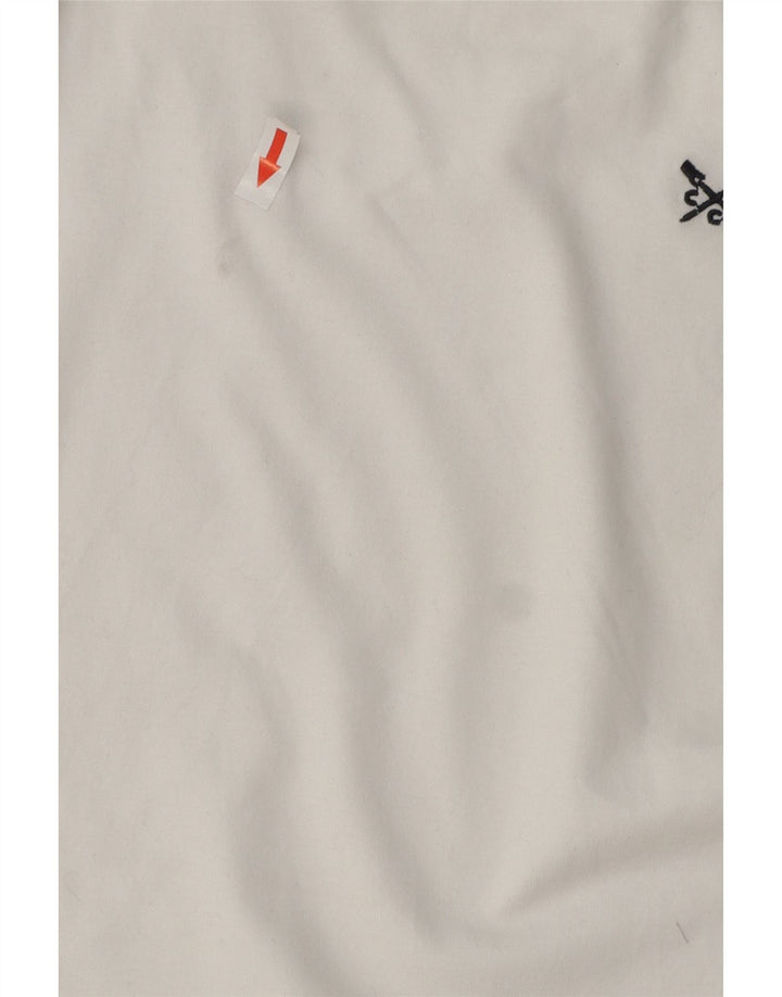 Crew Clothing Herre T-Shirt Top Stor Hvid Bomuld