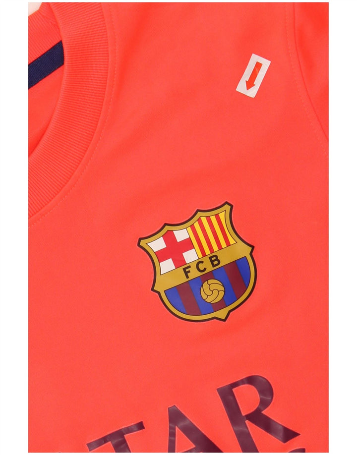 NIKE Boys Barcelona Grafisk T-Shirt Top 10-11 år Medium Orange