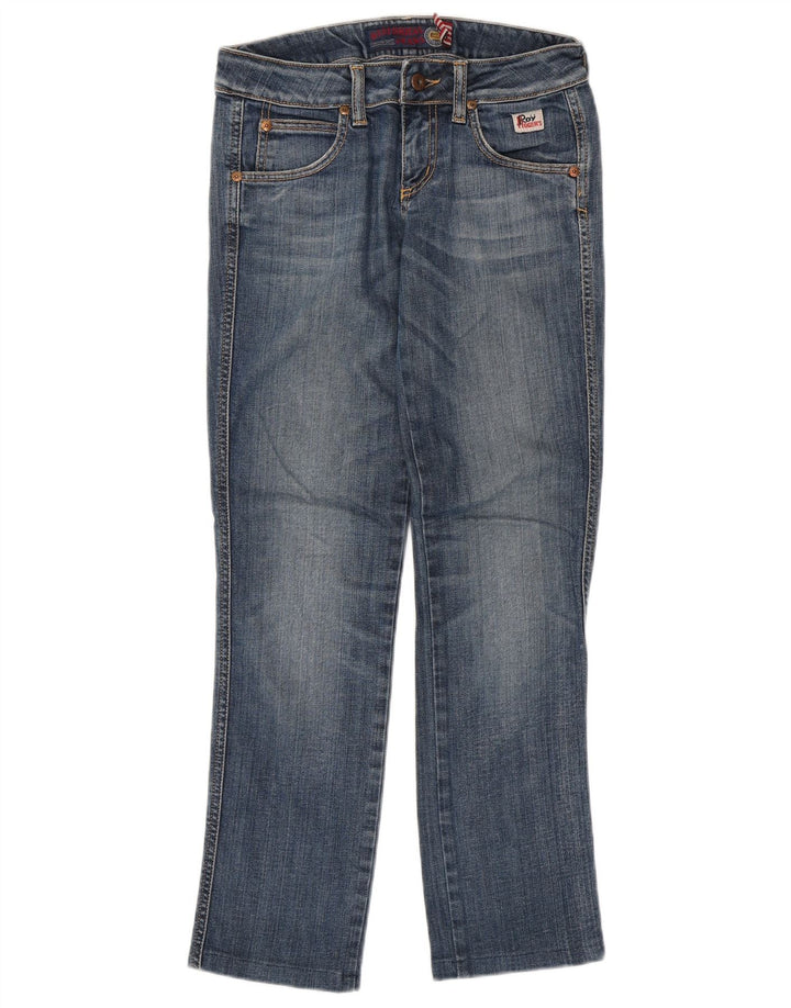 Roy Rogers lige jeans til kvinder W27 L29 blå bomuld