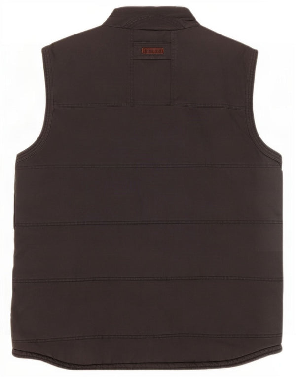 Weird Fish Herre Polstret Gilet UK 44 2XL Grå Bomuld