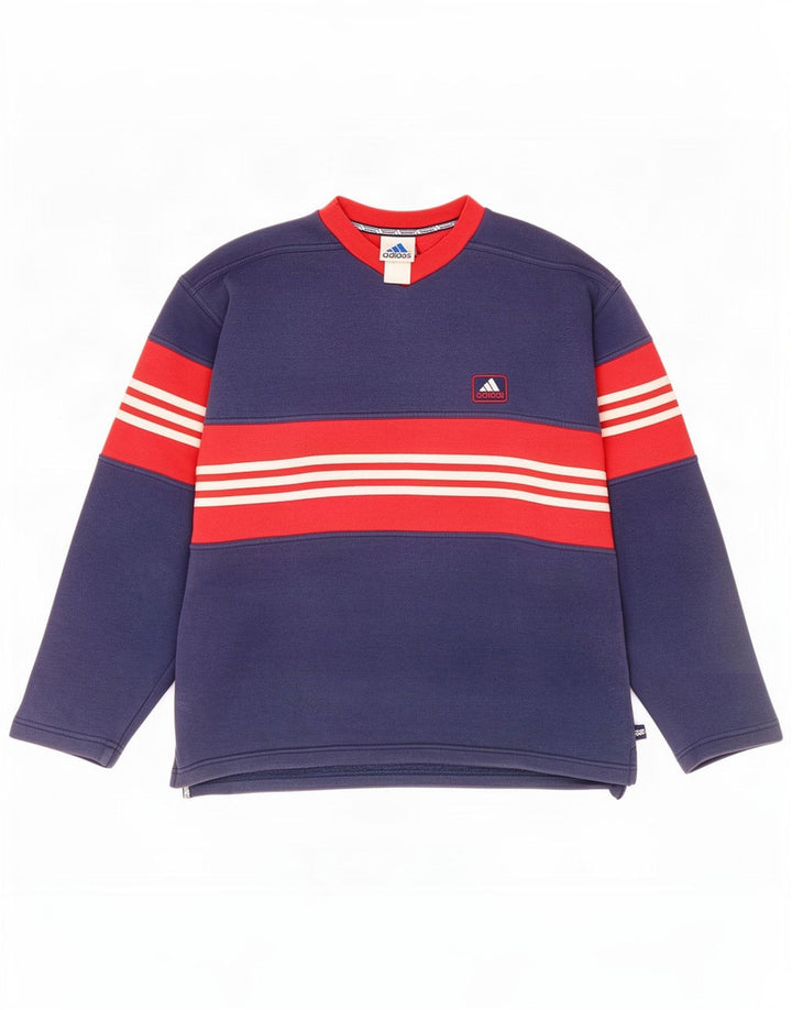 Adidas Sweatshirt-trøje til mænd Medium Marineblå Colourblock