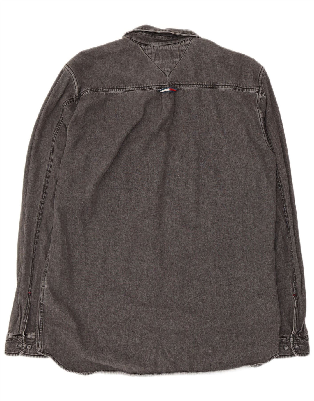 Tommy Hilfiger Herre Regular Fit denimskjorte Stor grå bomuld