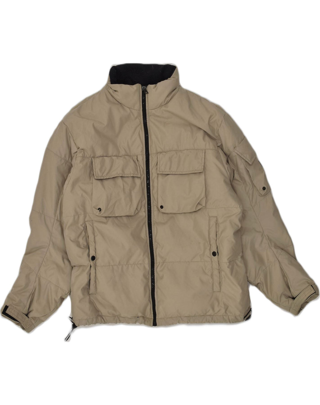 PEPE JEANS Polstret jakke til mænd UK 36 Small Beige Polyester