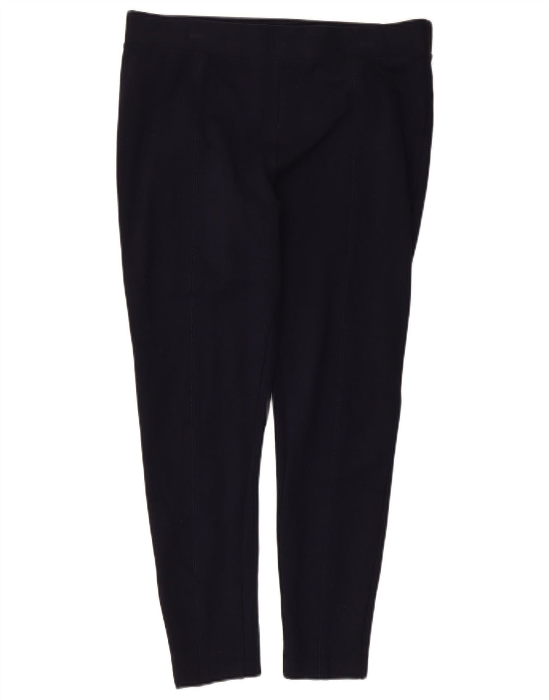 Marks & Spencer Womens Leggings UK 16 Large Navy Blue Viscose