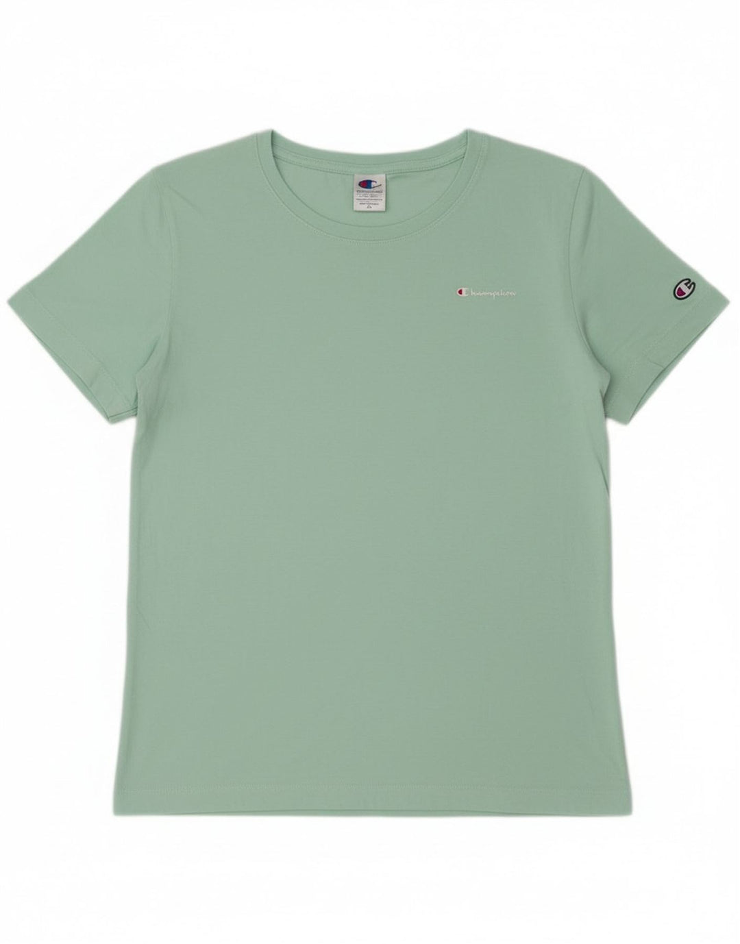 Champion Dame T-Shirt Top UK 14 Stor Grøn