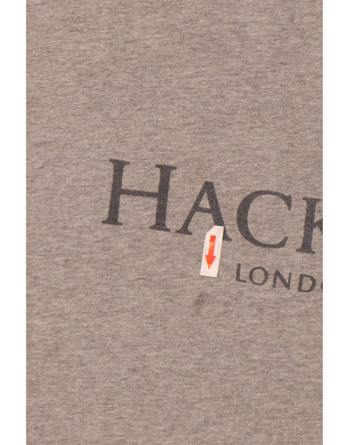 Hackett Herre Classic Fit Grafisk Sweatshirt Jumper 3XL Grå Bomuld