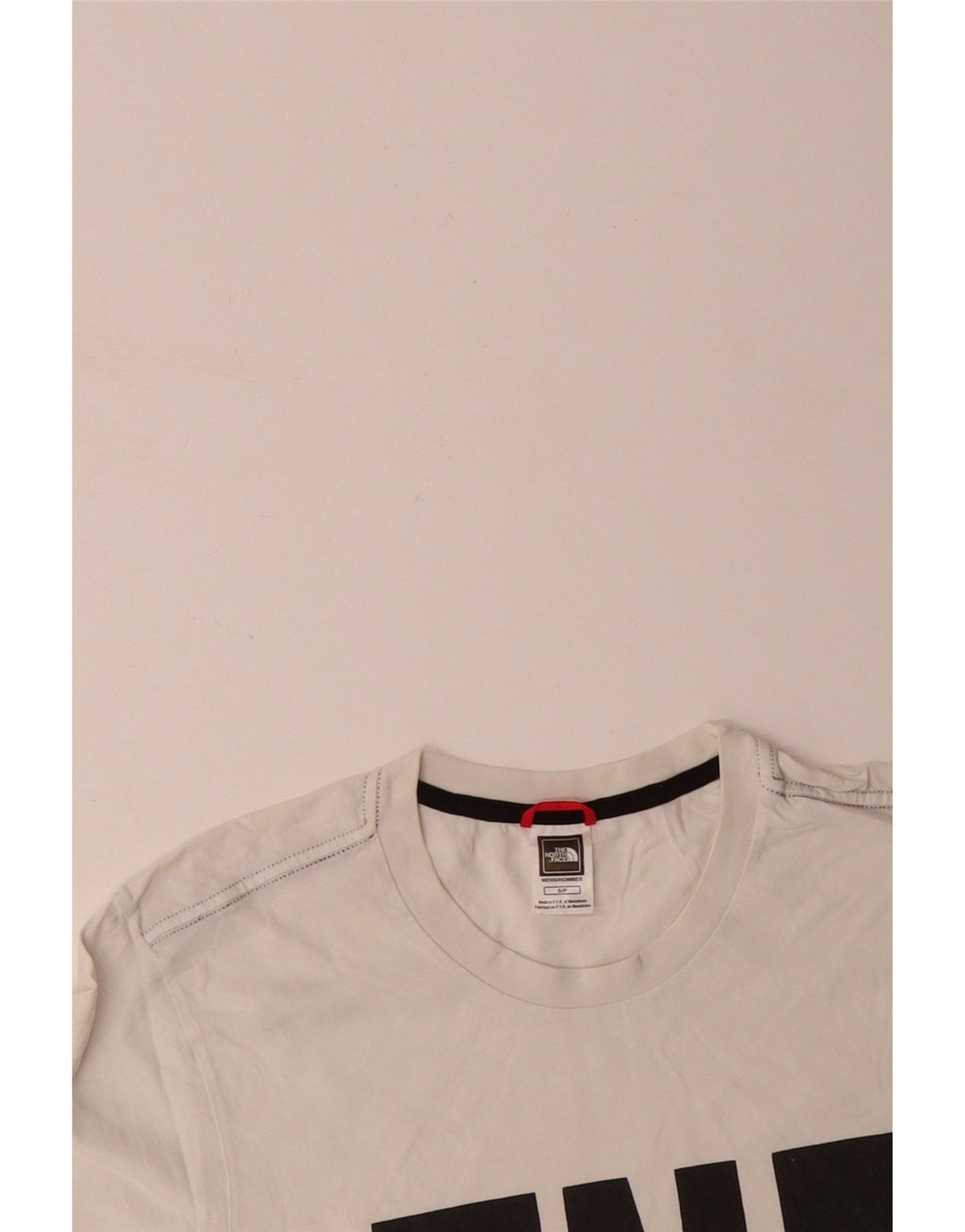THE NORTH FACE Mens Graphic T-Shirt Top Small White Cotton