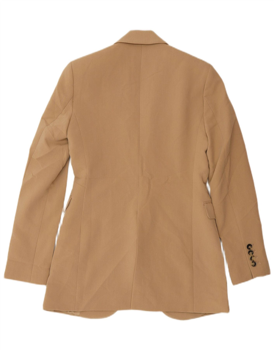 Zara Dame 1-knaps blazerjakke UK 6 XS Beige Polyester