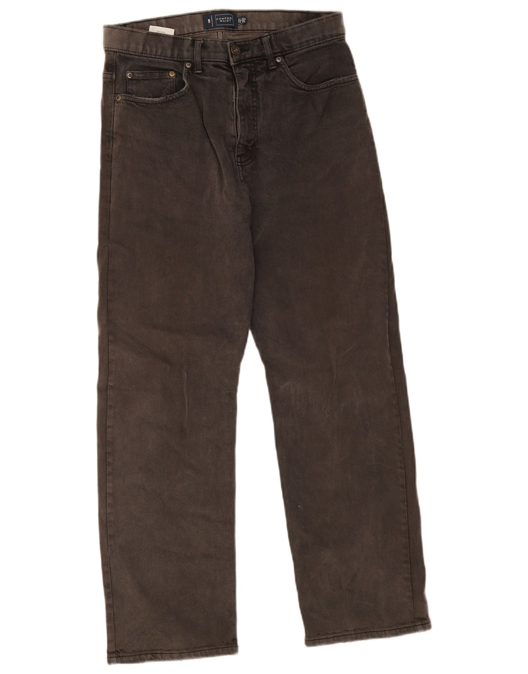 Marks & Spencer Herre Blue Harbor Straight Jeans W32 L29 Grå Bomuld