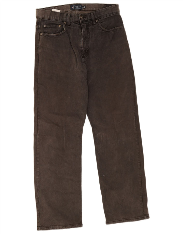 Marks & Spencer Herre Blue Harbor Straight Jeans W32 L29 Grå Bomuld