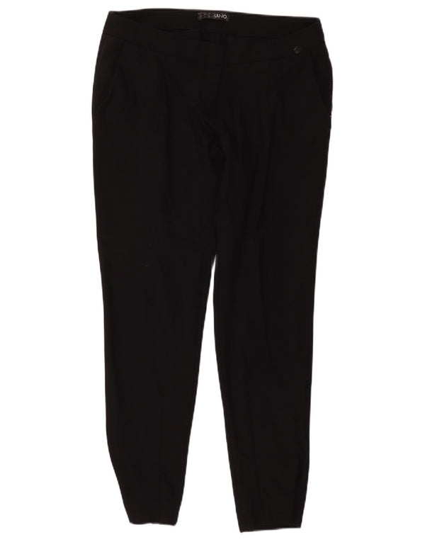 Zara Dame Capri Træningsdragt Bukser UK 10 Small Black Bomuld